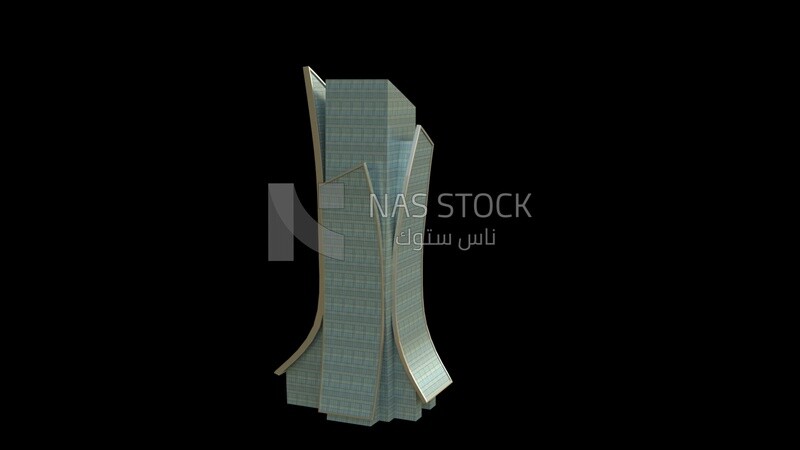 3D Model of Sanabel Tower in Kuwait