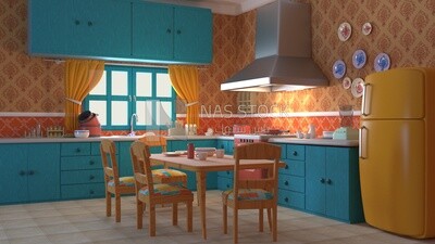 3D Model of Kitchen