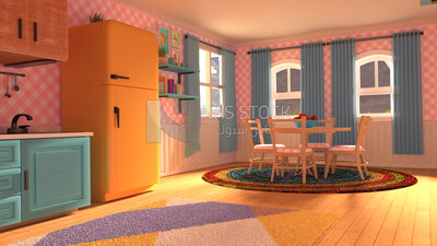 3D Model of a house and its interior details
