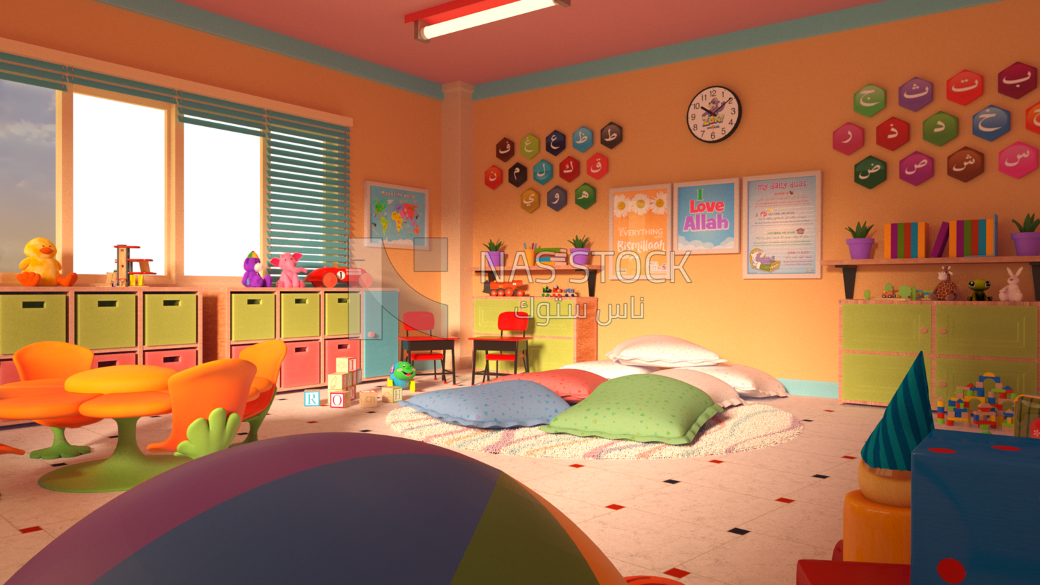3D Model of a kindergarten