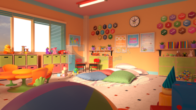 3D Model of a kindergarten