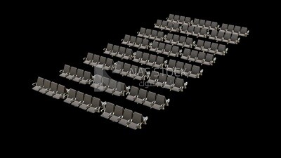 3D Model of Waiting Chairs