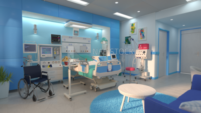 3D Model of  hospital room
