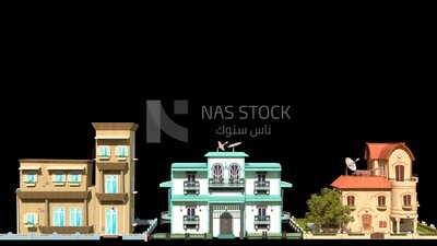 3D Model of some forms of villas