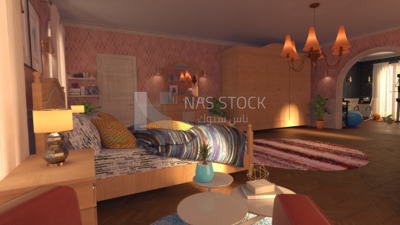 3D model of  bedroom