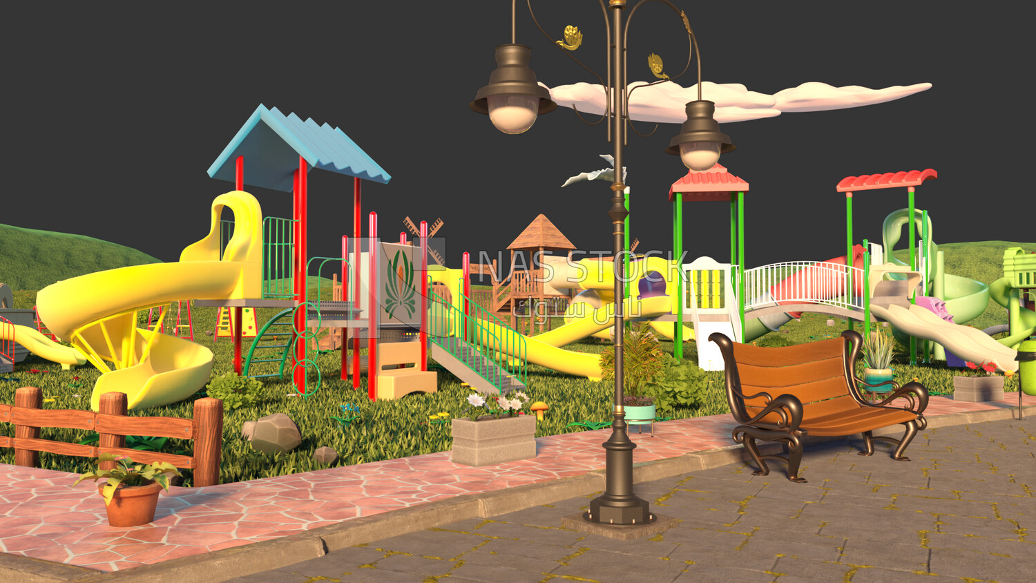 Park Games ,exterior view ,3D model