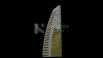 3D Model of Al Anoud Tower in Riyadh ,exterior view