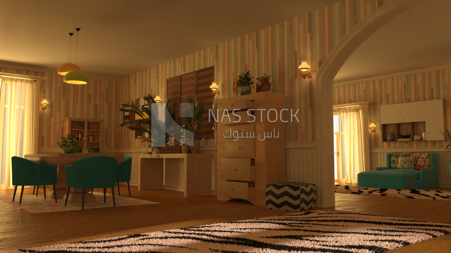 3D Model of a living room