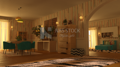 3D Model of a living room
