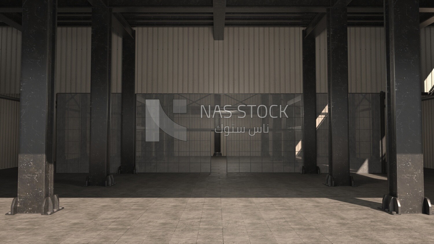 3D Model of a factory ,exterior view