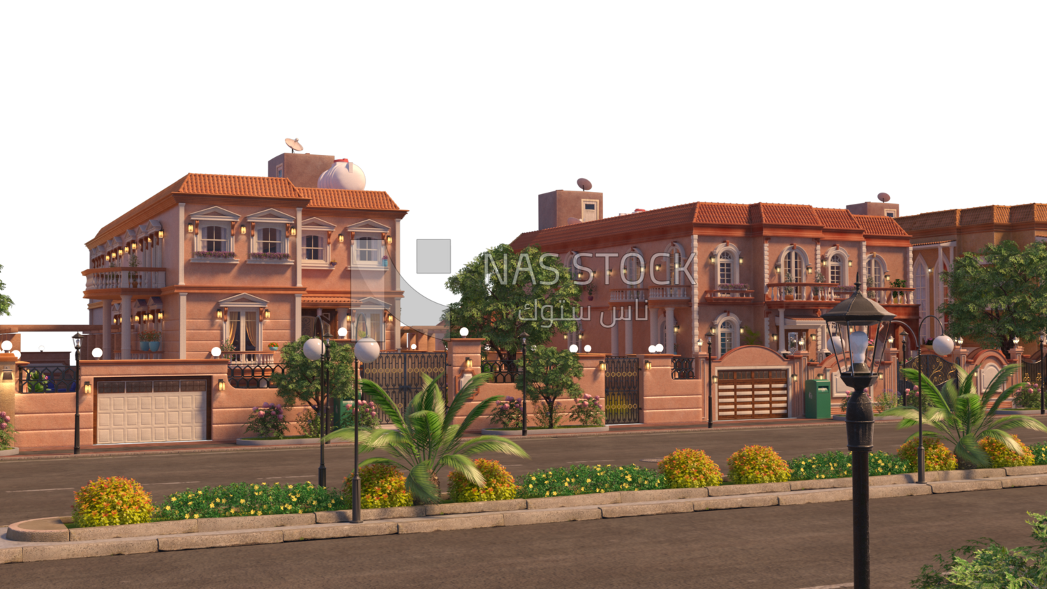 3D Model of Exterior for houses ,exterior view