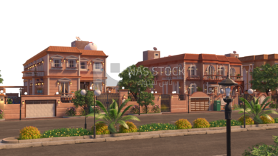 3D Model of Exterior for houses ,exterior view