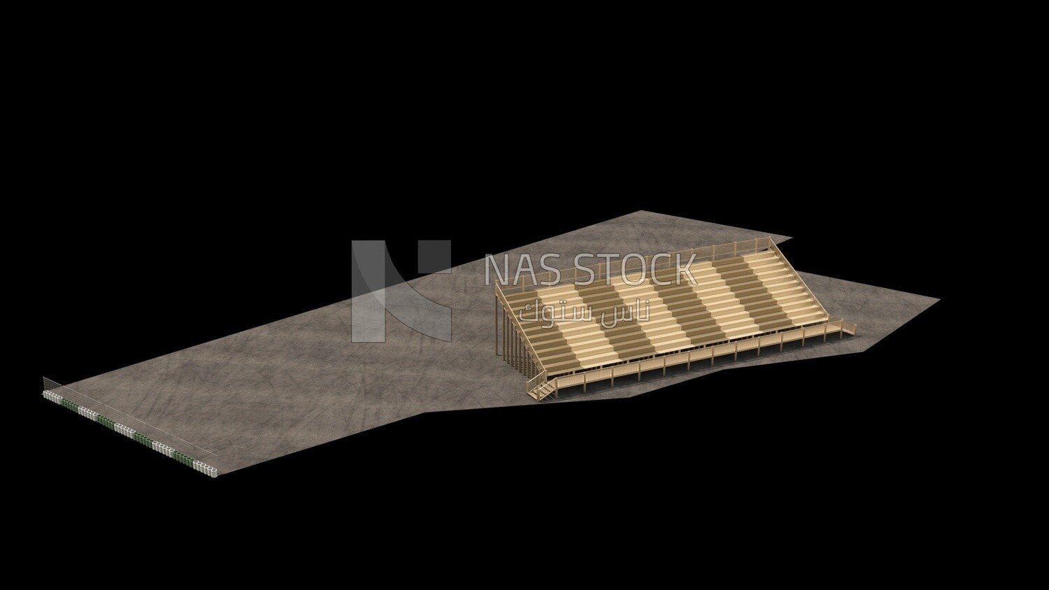 3D Model of Stadium Seating