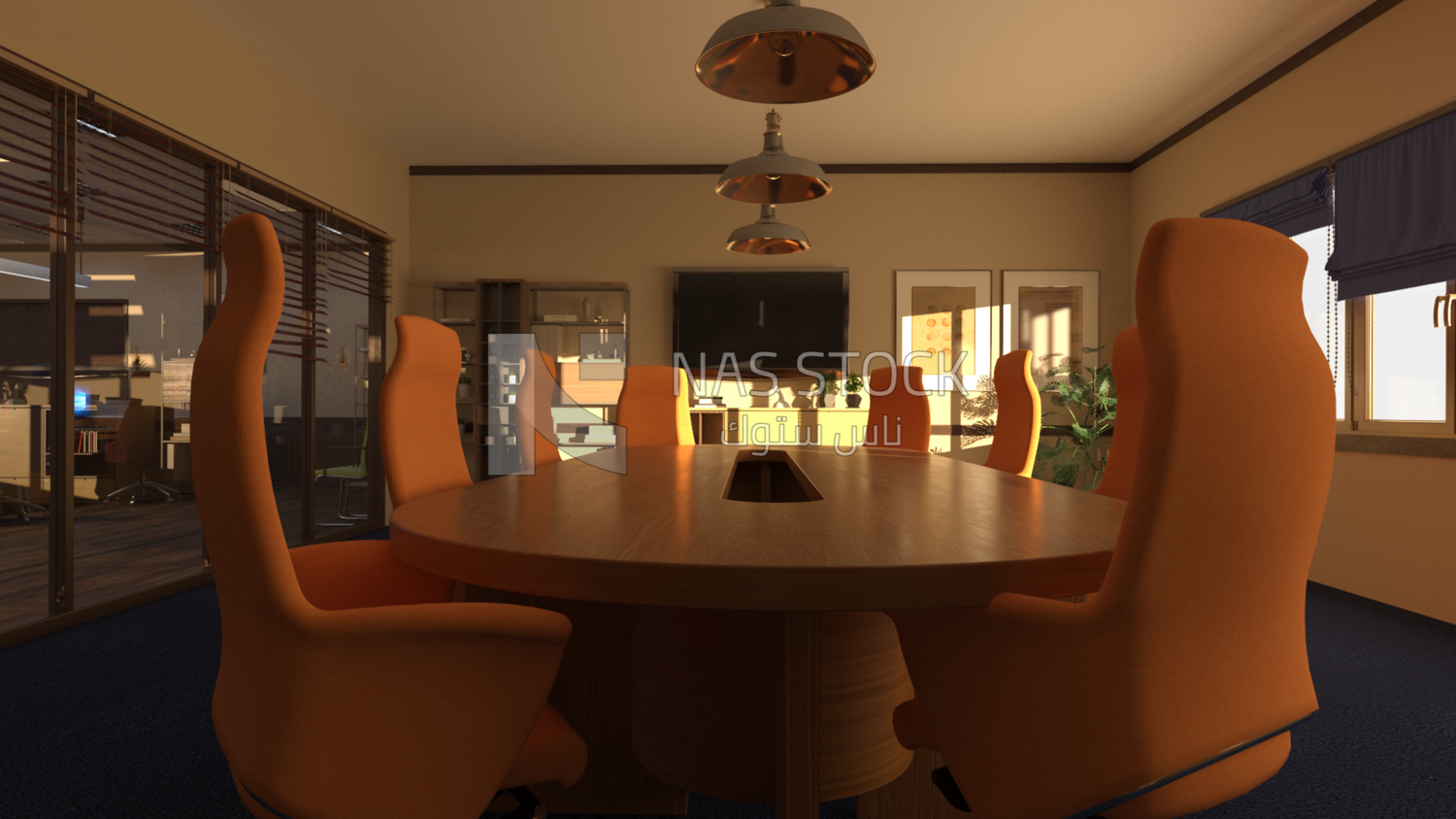 3DModel of  meeting room ,interior view