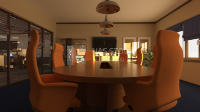 3DModel of  meeting room ,interior view