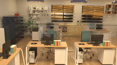 3D model of an office