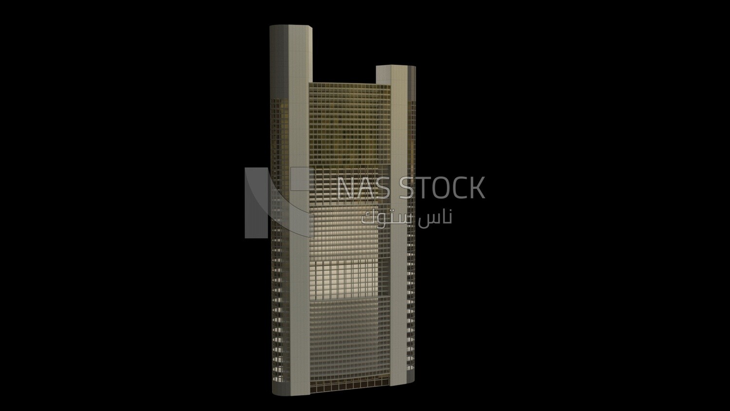 3D Model of a skyscraper in Saudi Arabia ,exterior view