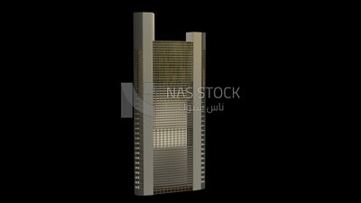 3D Model of a skyscraper in Saudi Arabia ,exterior view