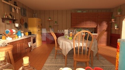 3D Model of Kitchen
