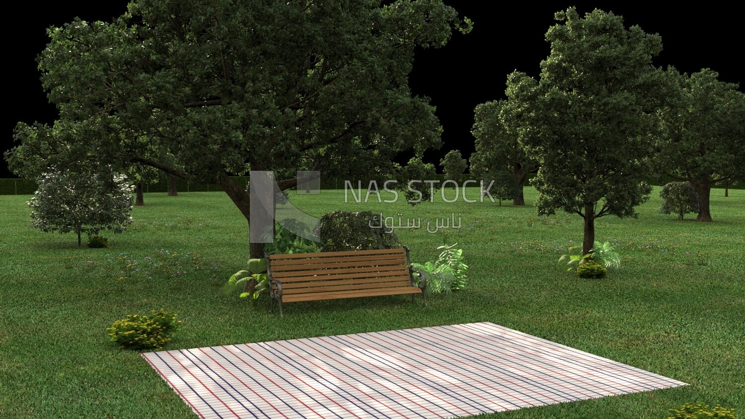 3D Model of a public park