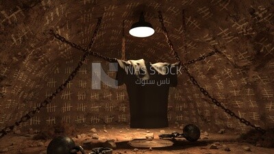 3D Model for prison inside a cave