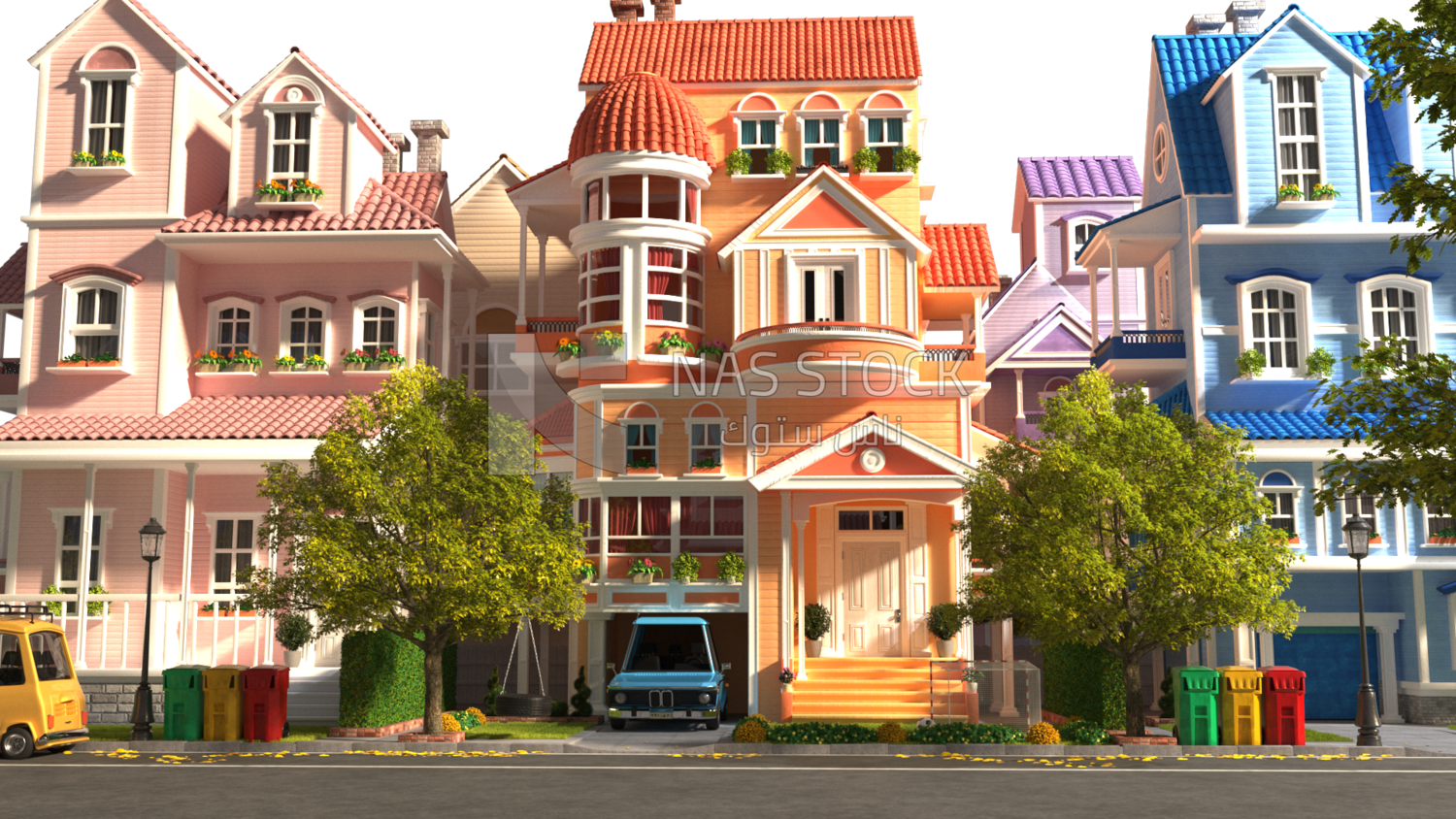 3D Model of some forms of villas