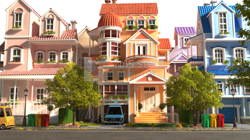 3D Model of some forms of villas