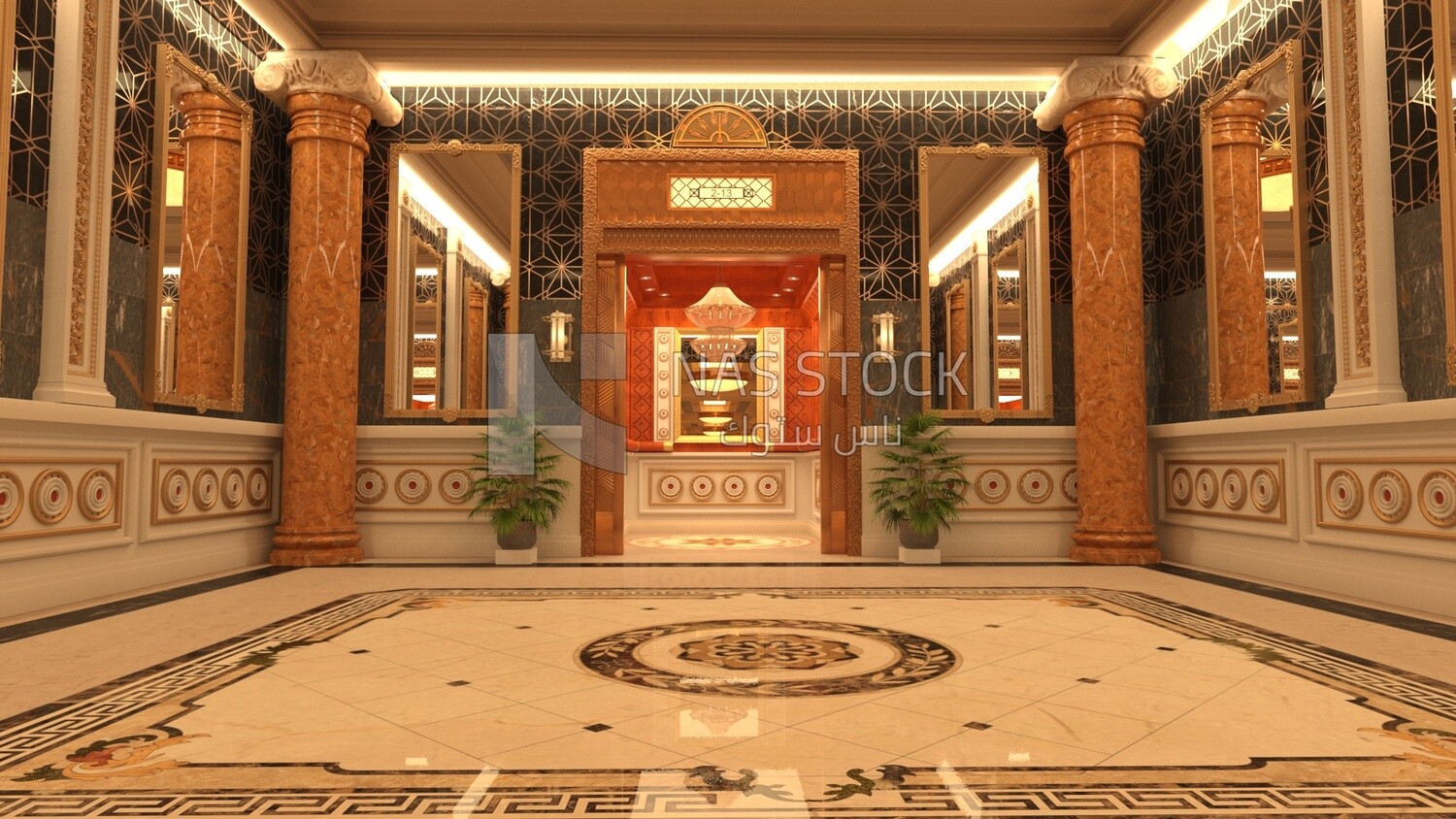 3D model of a classic elevator