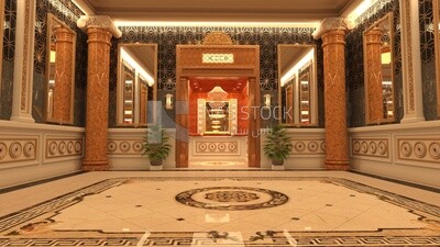 3D model of a classic elevator