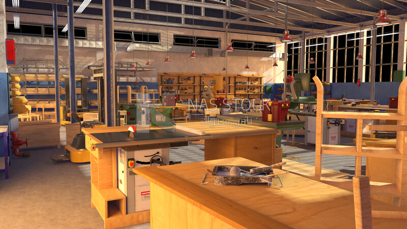 3D Model of a furniture factory