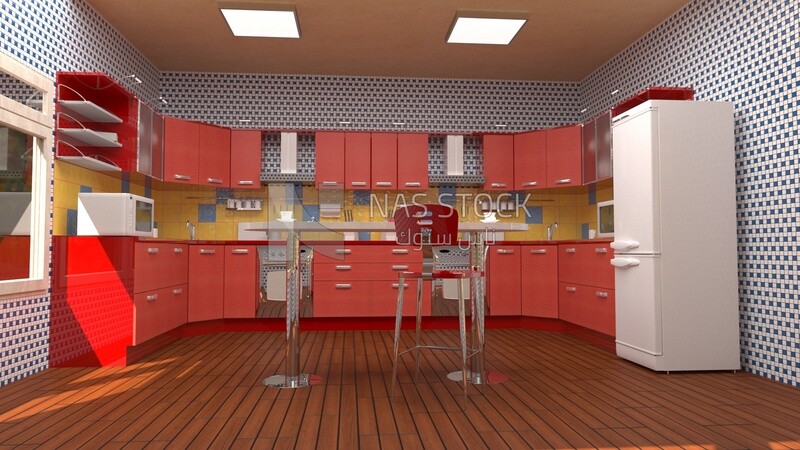 3D Model of modern Kitchen