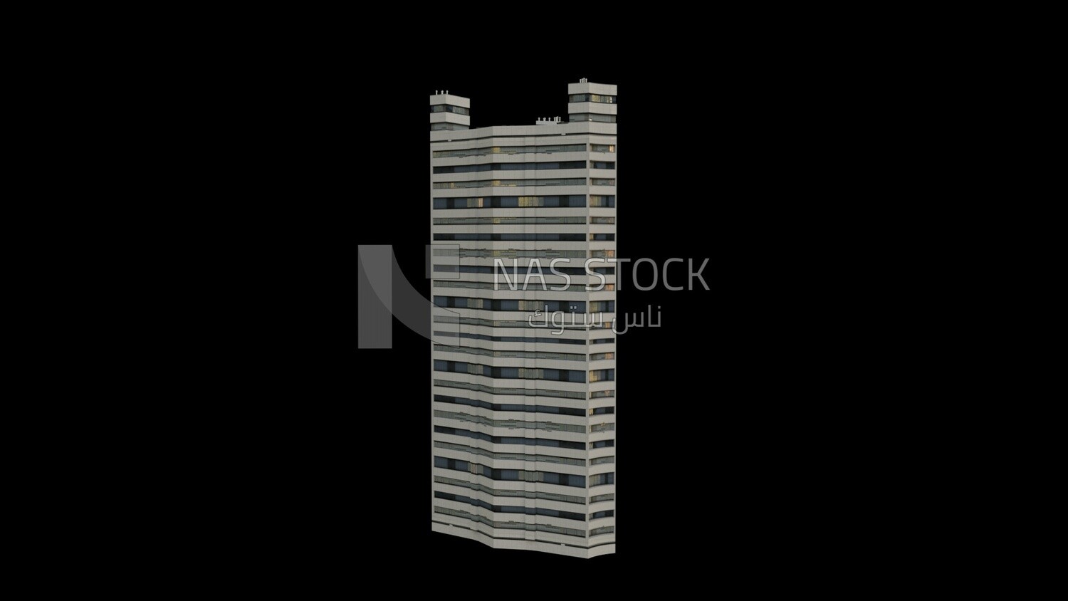 3D Model of a skyscraper in Saudi Arabia ,exterior view