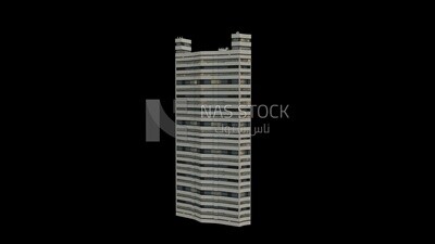 3D Model of a skyscraper in Saudi Arabia ,exterior view