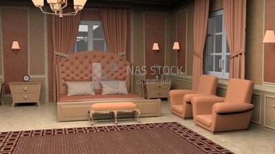3D Model of  bedroom
