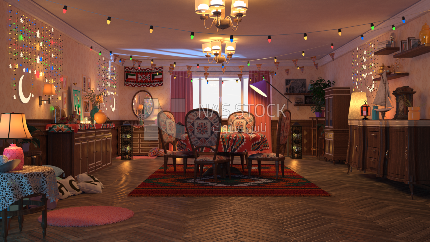3D Model of a dining table