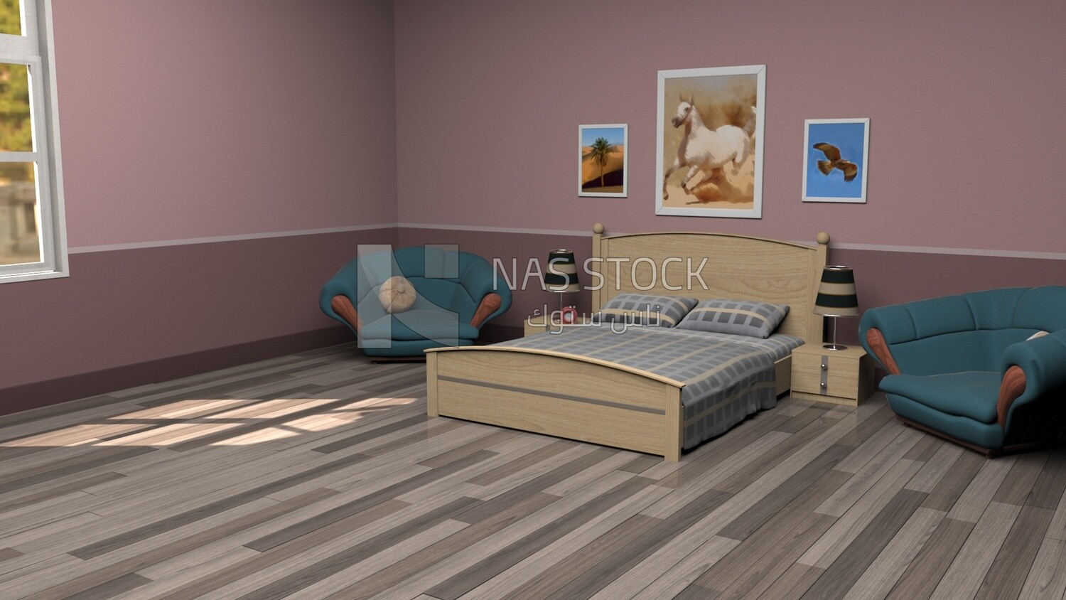 3D Model of  bedroom