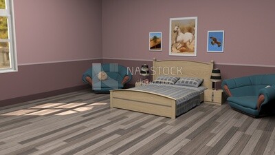 3D Model of  bedroom