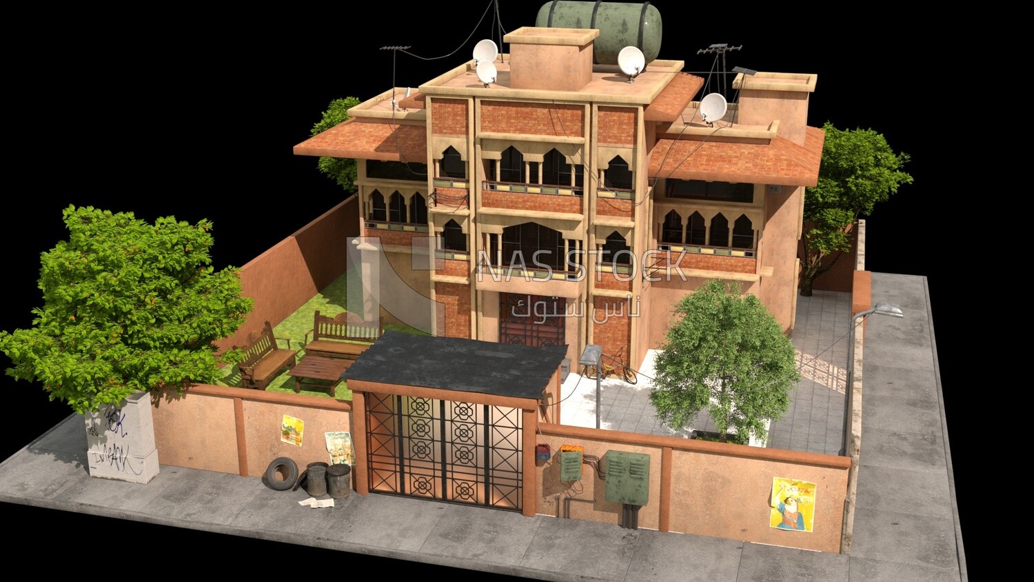 3D Model of a luxury palace
