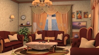 3D Model of a living room