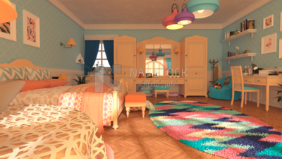 3D Model of  bedroom