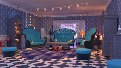 3D Model of a living room