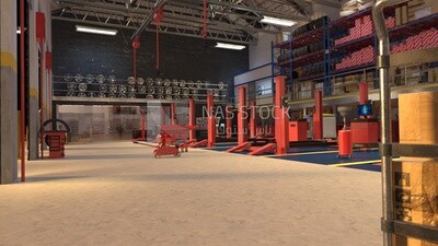 3D Model of the Alasly center for car accessories