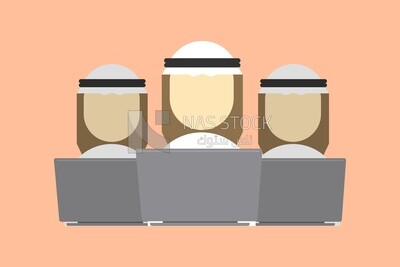 Three businessmen sitting in a meeting, Saudi uniform