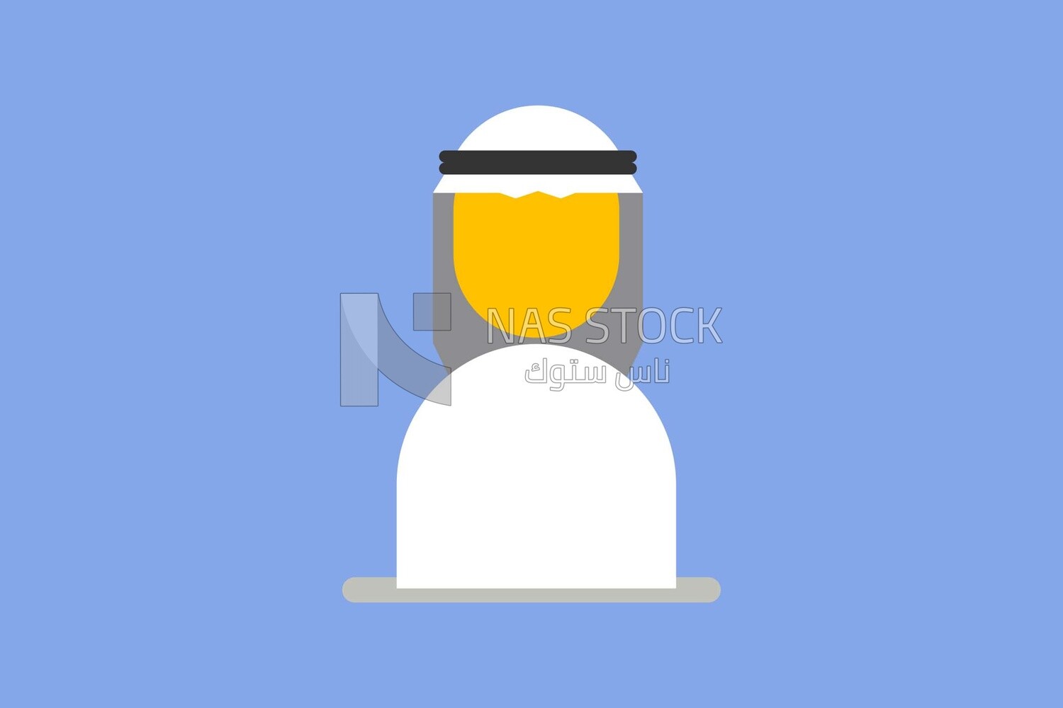 Saudi gulf man, wearing a traditional Saudi costume