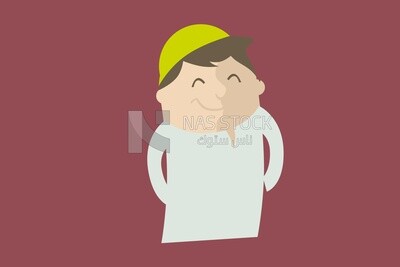 Boy in Saudi dress