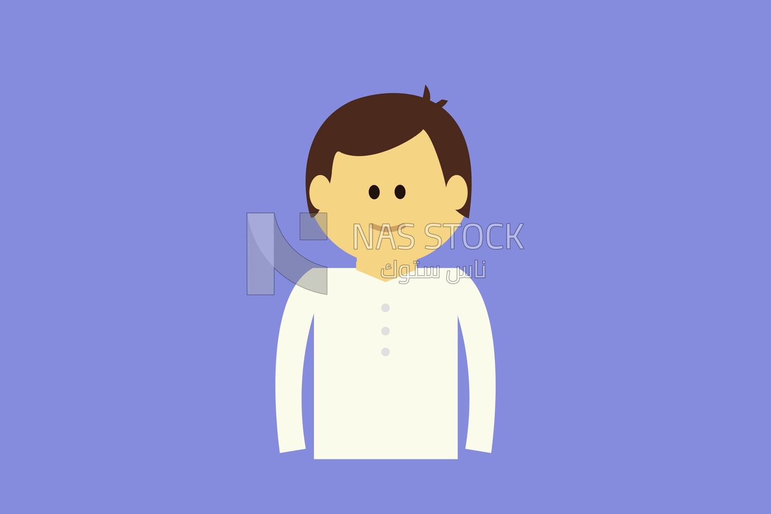 Young boy, icons, Vector Illustrator