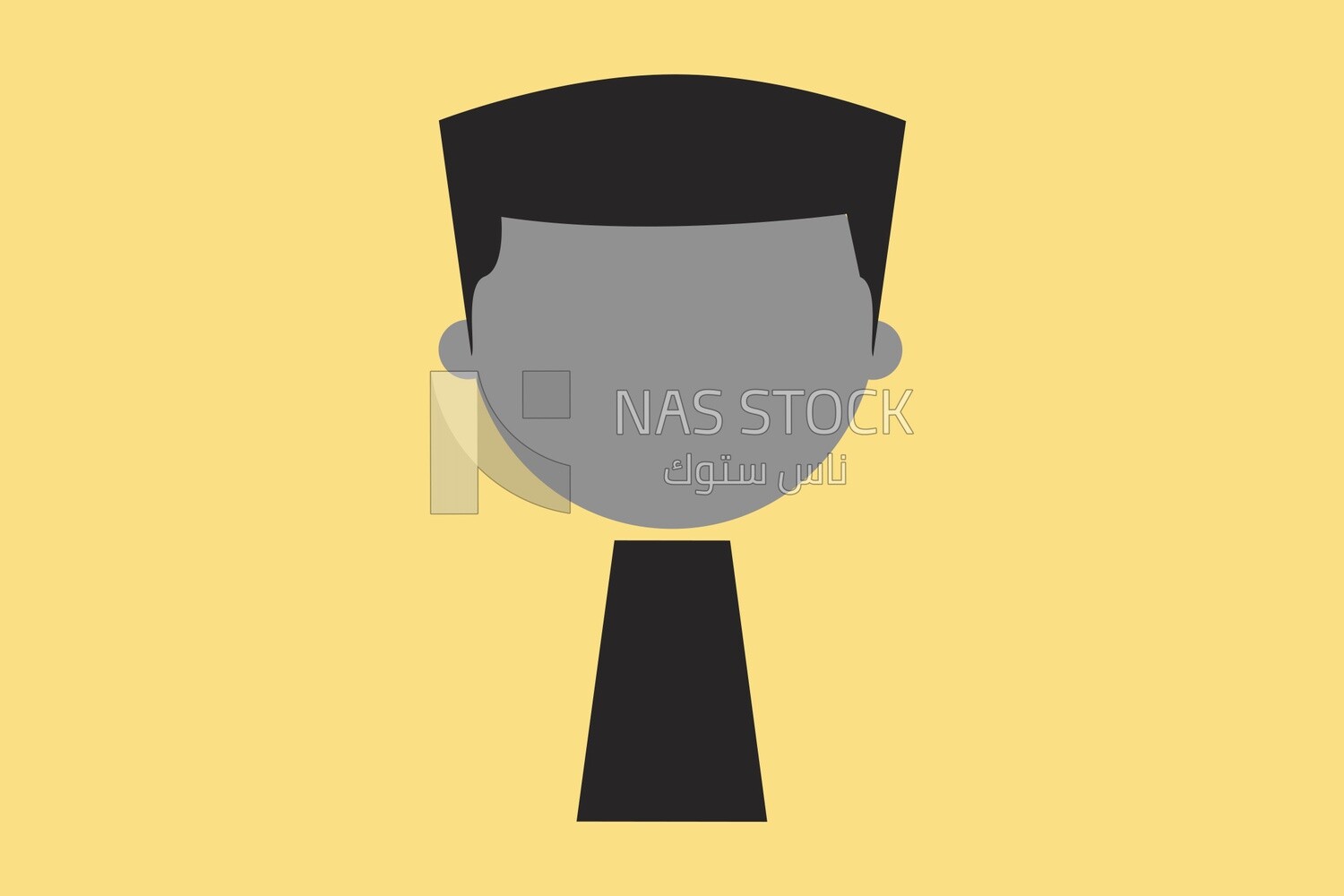 Vector icon for a man&#39;s face
