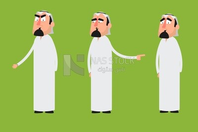 Three characters for Saudi gulf men