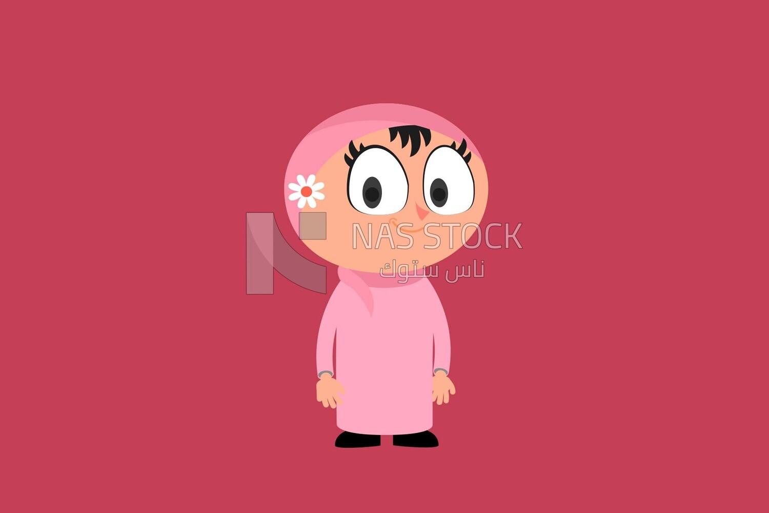 Young girl Vector Illustrator