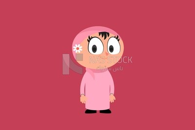 Young girl Vector Illustrator